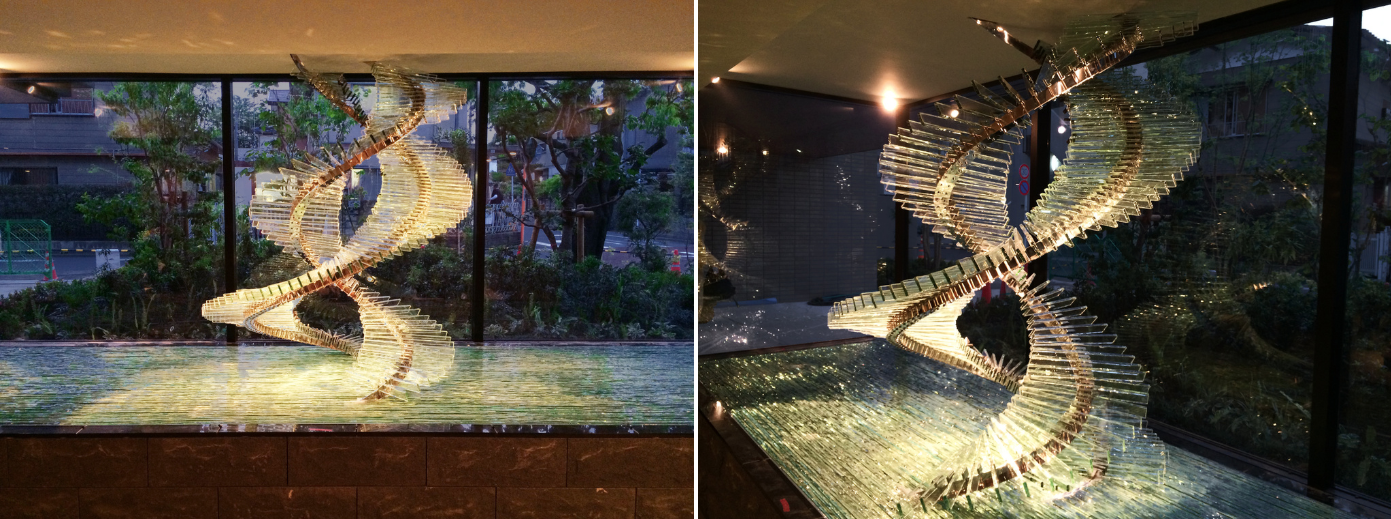 ルポゼ・クリエーション｜マンション・エントランスのガラスオブジェ｜川崎市・武蔵小杉｜その５