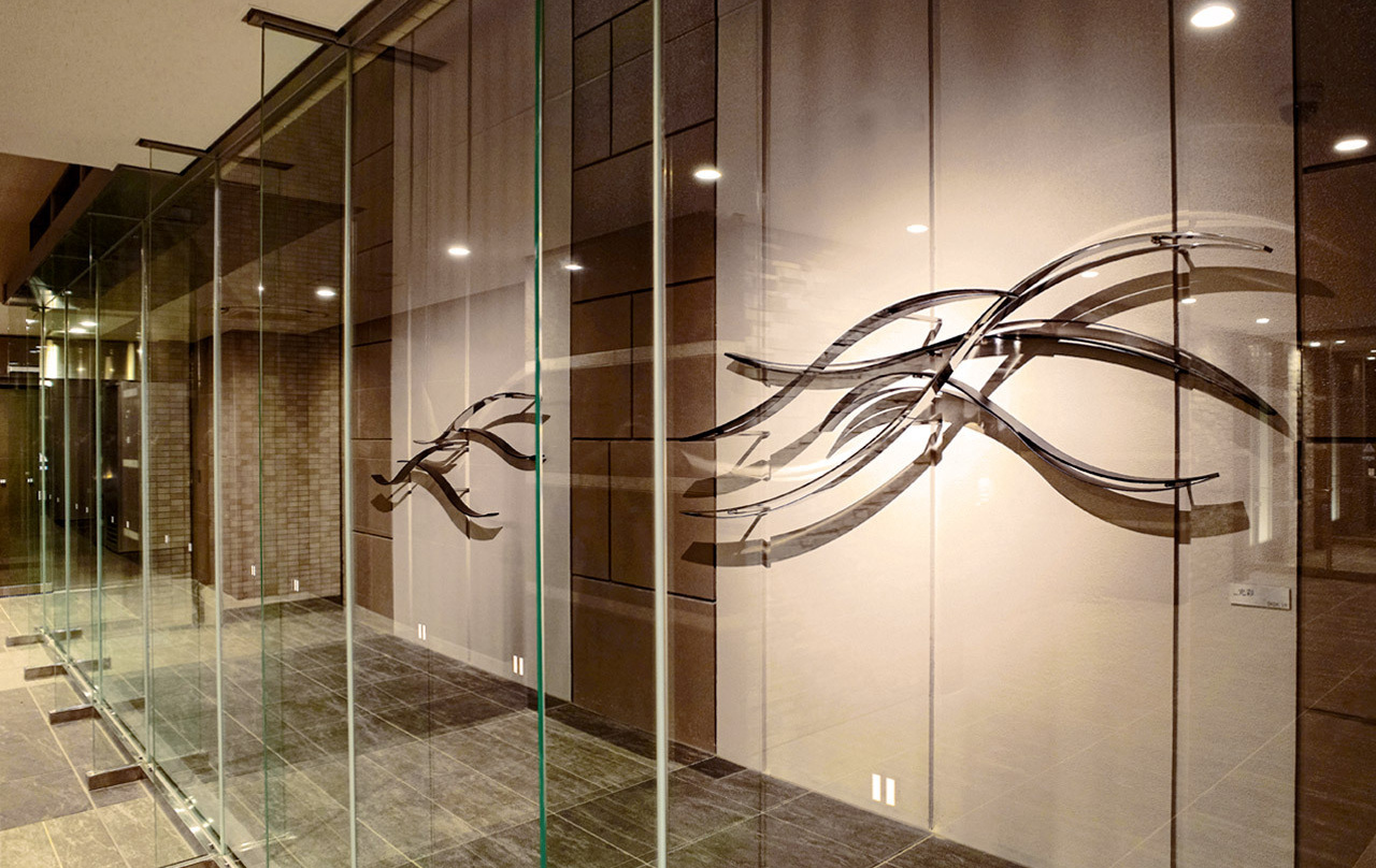 ルポゼ・クリエーション｜ジオ桃山台レジデンス｜エントランス外壁のオブジェ｜その4